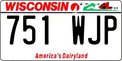 WI license plate 751WJP