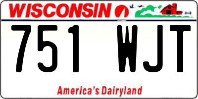 WI license plate 751WJT