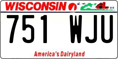WI license plate 751WJU