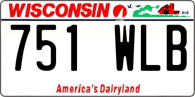 WI license plate 751WLB