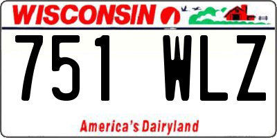 WI license plate 751WLZ