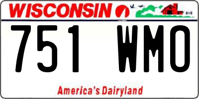 WI license plate 751WMO