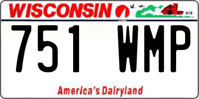 WI license plate 751WMP