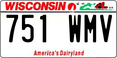 WI license plate 751WMV