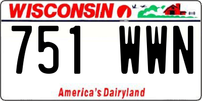 WI license plate 751WWN