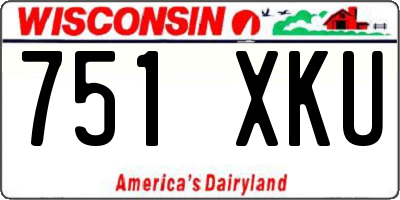 WI license plate 751XKU