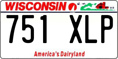 WI license plate 751XLP