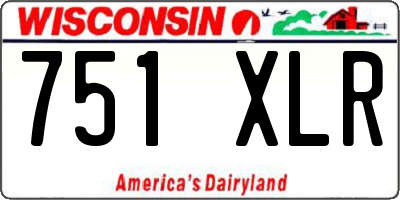WI license plate 751XLR