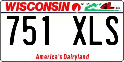WI license plate 751XLS