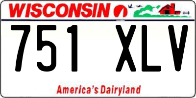 WI license plate 751XLV