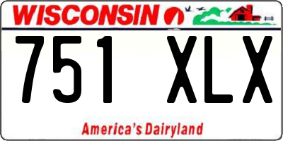 WI license plate 751XLX