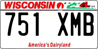 WI license plate 751XMB