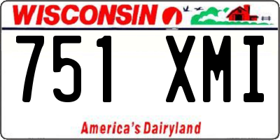 WI license plate 751XMI