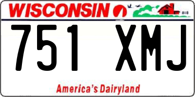 WI license plate 751XMJ