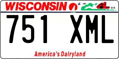 WI license plate 751XML
