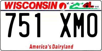 WI license plate 751XMO