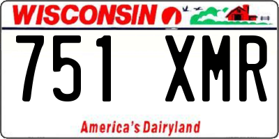 WI license plate 751XMR