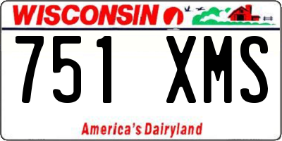WI license plate 751XMS