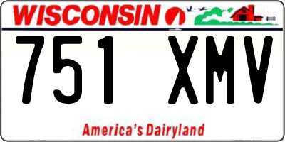 WI license plate 751XMV