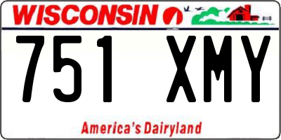 WI license plate 751XMY