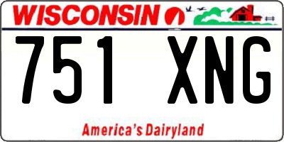 WI license plate 751XNG