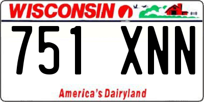 WI license plate 751XNN