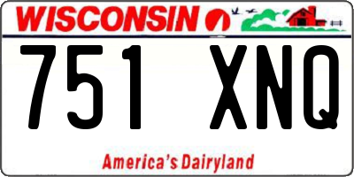 WI license plate 751XNQ