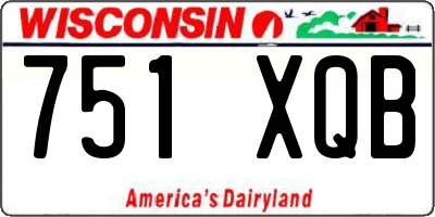 WI license plate 751XQB