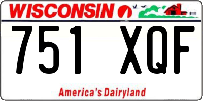 WI license plate 751XQF