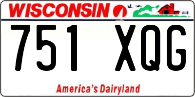 WI license plate 751XQG