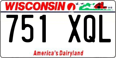 WI license plate 751XQL