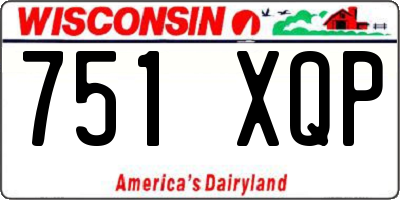 WI license plate 751XQP