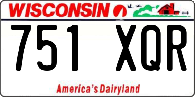WI license plate 751XQR