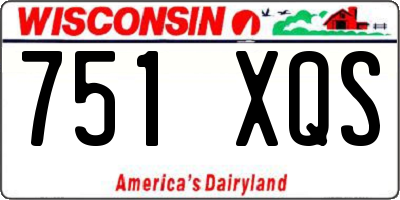 WI license plate 751XQS