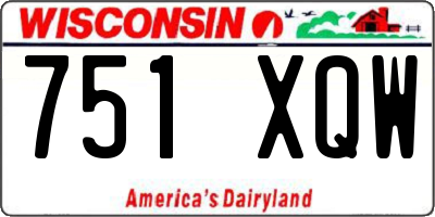 WI license plate 751XQW
