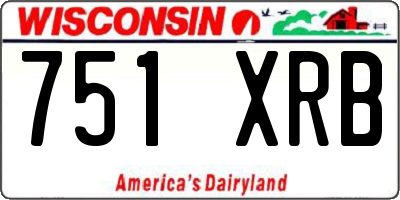 WI license plate 751XRB