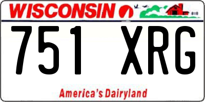 WI license plate 751XRG