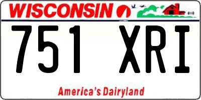 WI license plate 751XRI