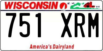 WI license plate 751XRM