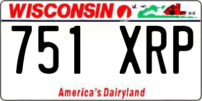 WI license plate 751XRP