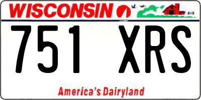 WI license plate 751XRS