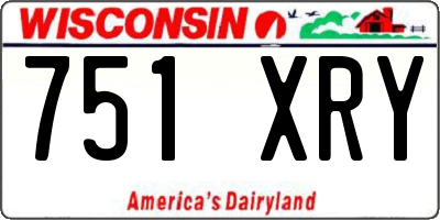 WI license plate 751XRY