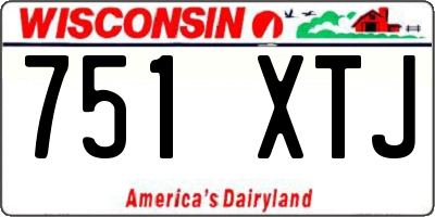 WI license plate 751XTJ