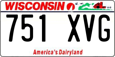 WI license plate 751XVG
