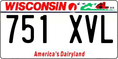 WI license plate 751XVL