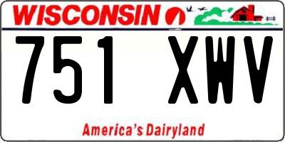 WI license plate 751XWV