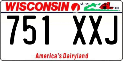 WI license plate 751XXJ