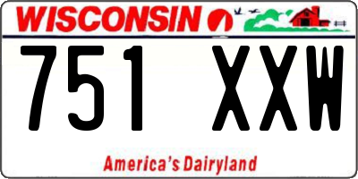 WI license plate 751XXW