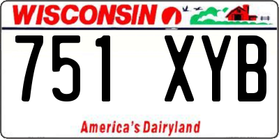 WI license plate 751XYB