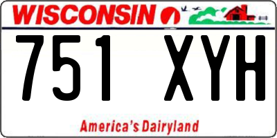 WI license plate 751XYH